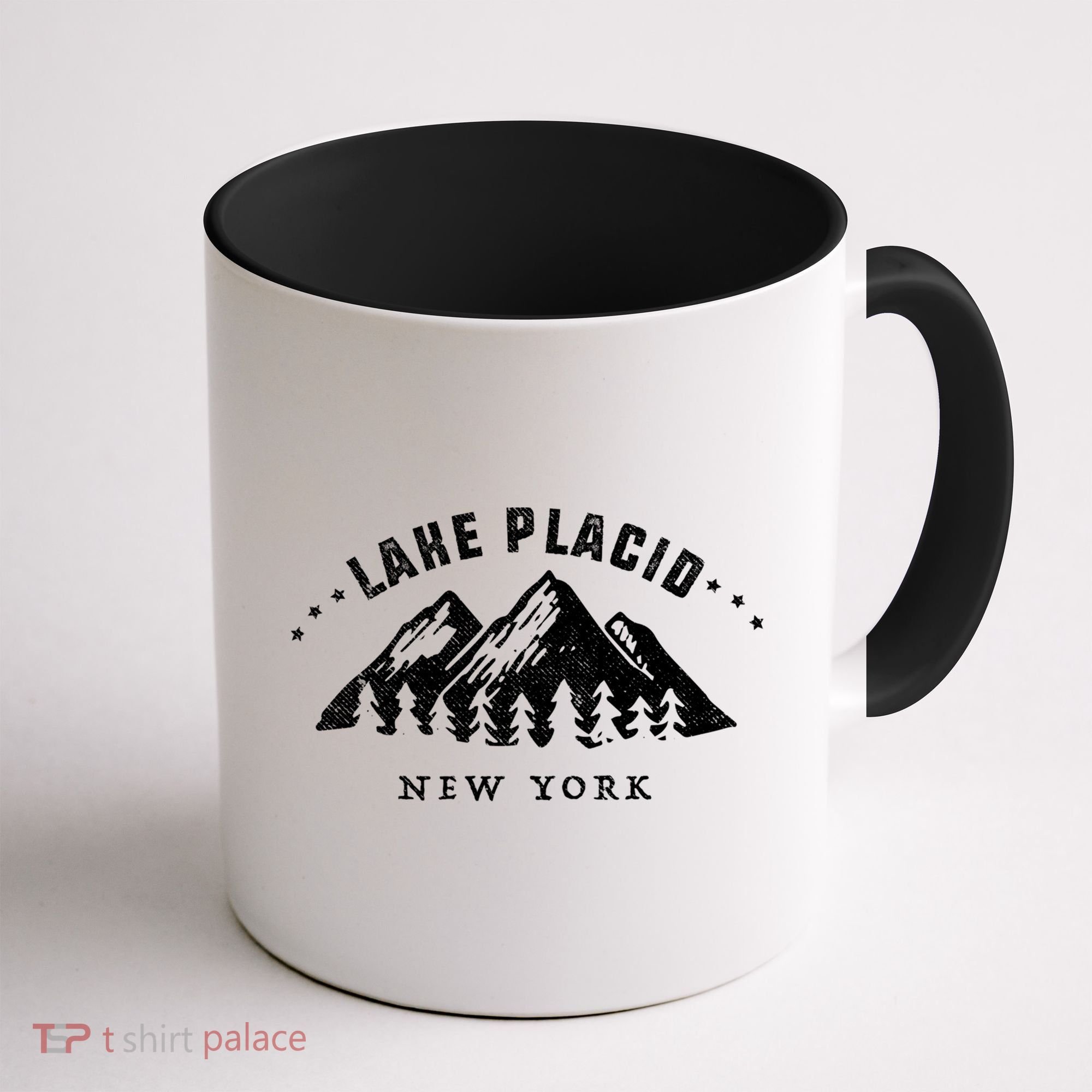 Lake Placid New York Outdoors Adventure Mountain Graphic Gift Coffee Mug