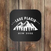 Lake Placid New York Outdoors Adventure Mountain Graphic Gift Coaster thumb 0