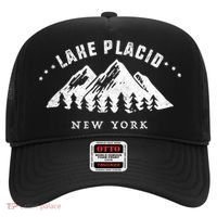 Lake Placid New York Outdoors Adventure Mountain Graphic Gift Hat thumb 0