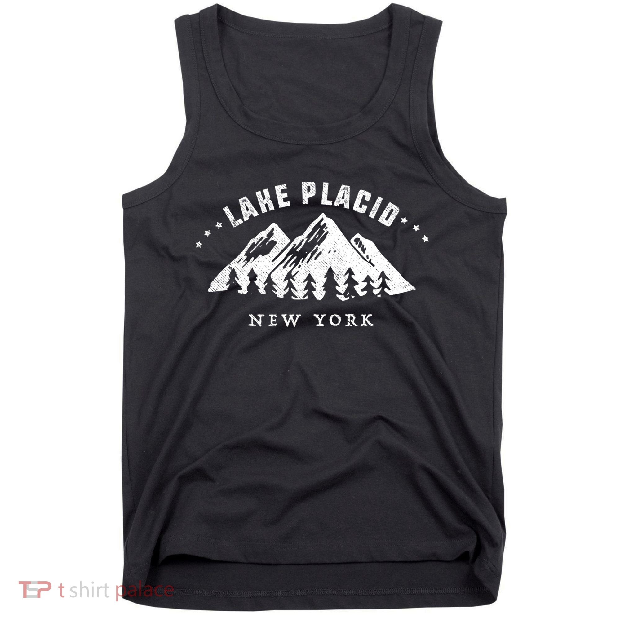 Lake Placid New York Outdoors Adventure Mountain Graphic Gift Tank Top