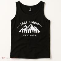 Lake Placid New York Outdoors Adventure Mountain Graphic Gift Tank Top thumb 2
