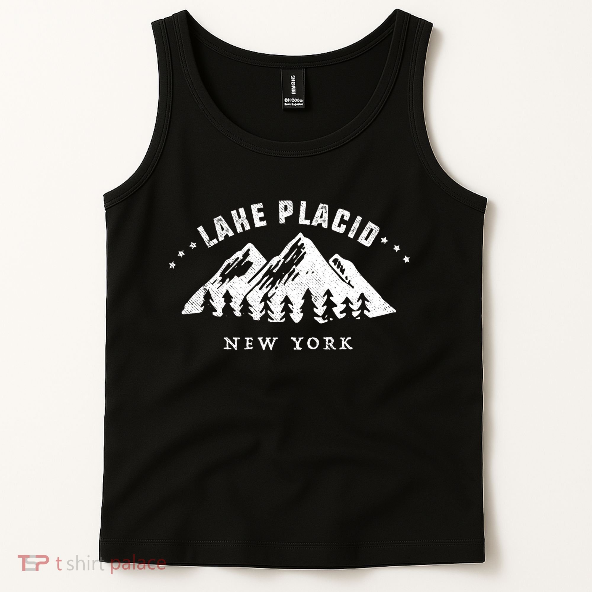 Lake Placid New York Outdoors Adventure Mountain Graphic Gift Tank Top