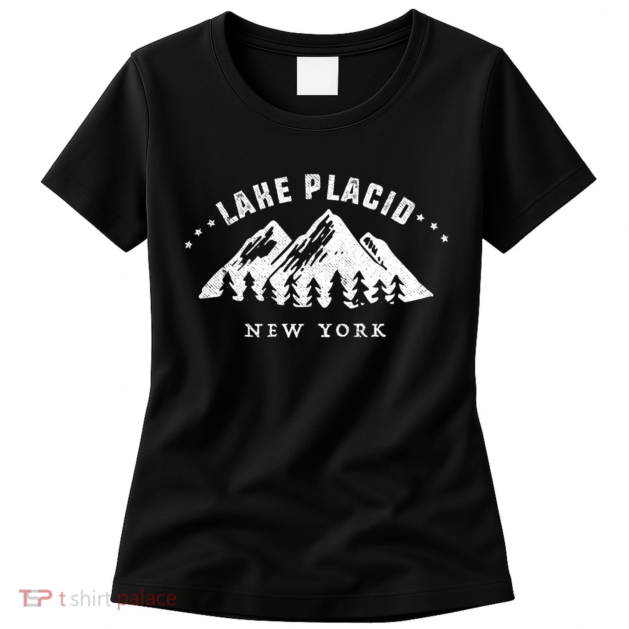 Lake Placid New York Outdoors Adventure Mountain Graphic Gift Women's T-Shirt