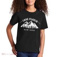 Lake Placid New York Outdoors Adventure Mountain Graphic Gift Kids T-Shirt thumb 2