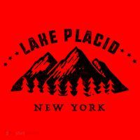 Lake Placid New York Outdoors Adventure Mountain Graphic Gift Santa Hat thumb 1