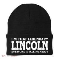Lincoln Personal Name Funny Lincoln Beanie thumb 0