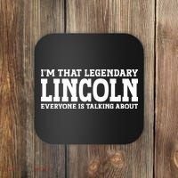 Lincoln Personal Name Funny Lincoln Coaster thumb 0
