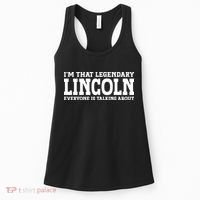 Lincoln Personal Name Funny Lincoln Women's Tank Top thumb 0