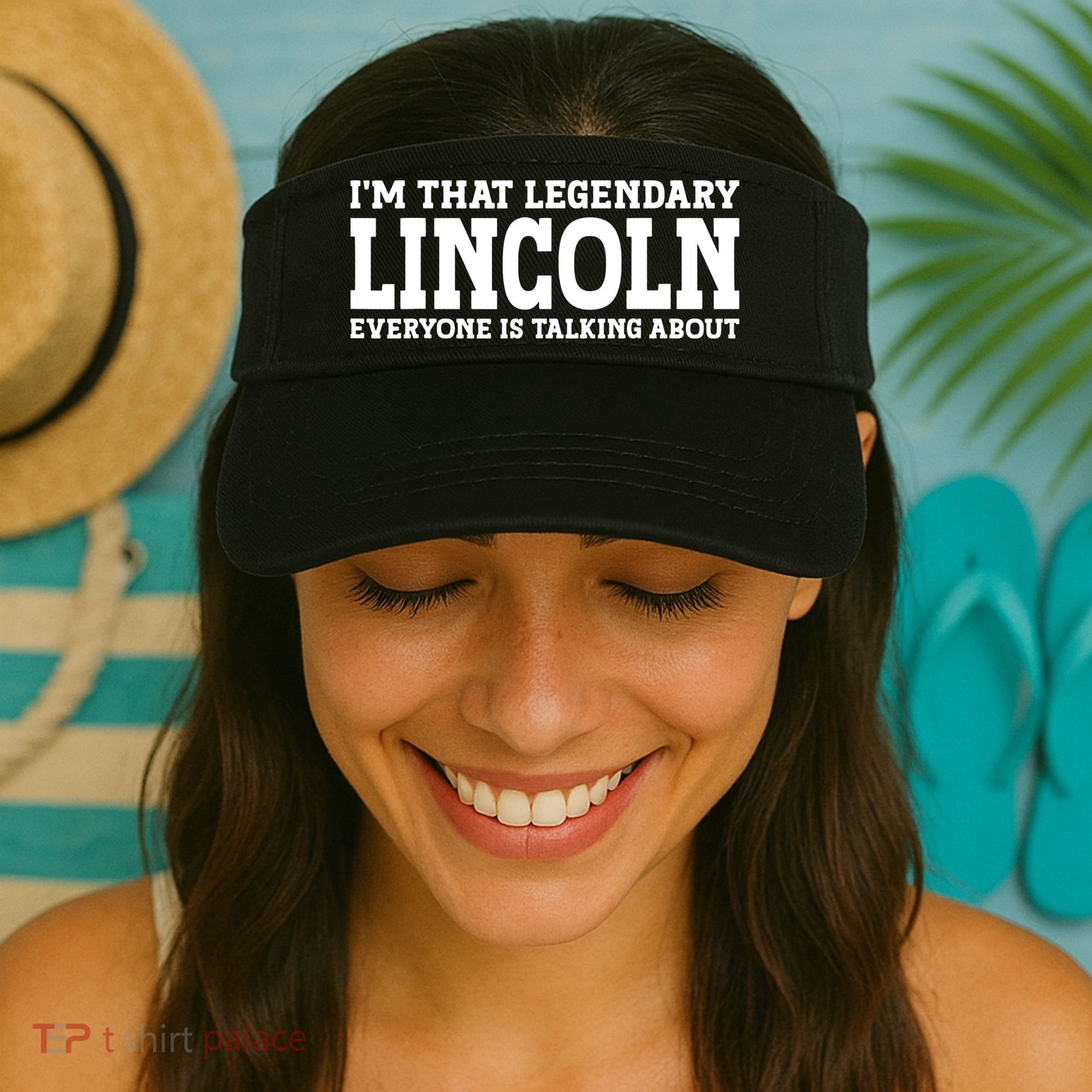 Lincoln Personal Name Funny Lincoln Visor
