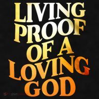 Living Proof Of A Loving God Ladies PosiCharge Tri-Blend Wicking Tank thumb 2