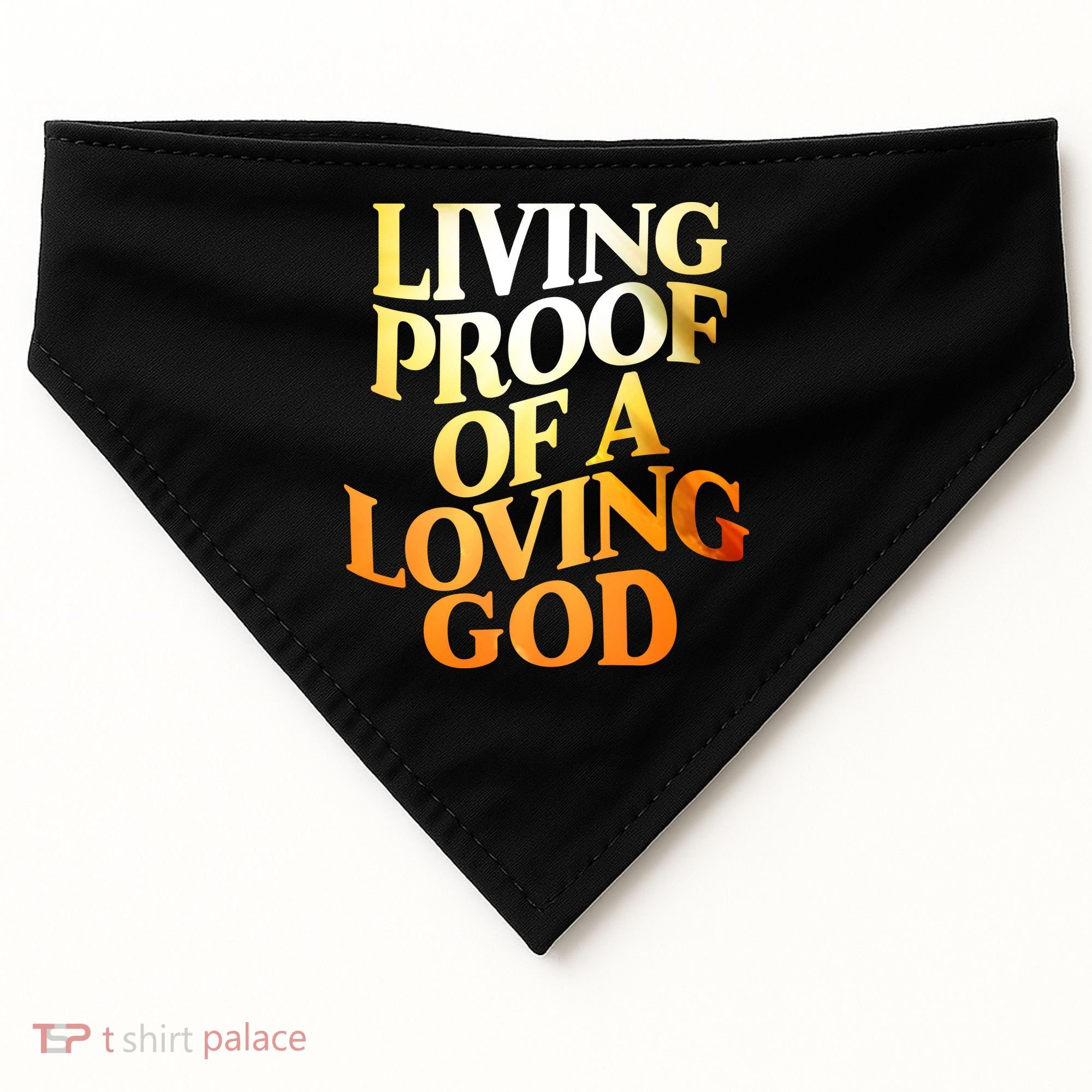 Living Proof Of A Loving God USA-Made Doggie Bandana