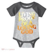 Living Proof Of A Loving God Infant Baby Jersey Bodysuit thumb 0