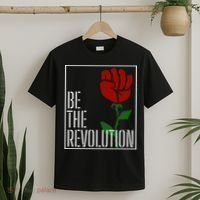 Leftist Protest Political Revolution Socialist Rose T-Shirt thumb 2