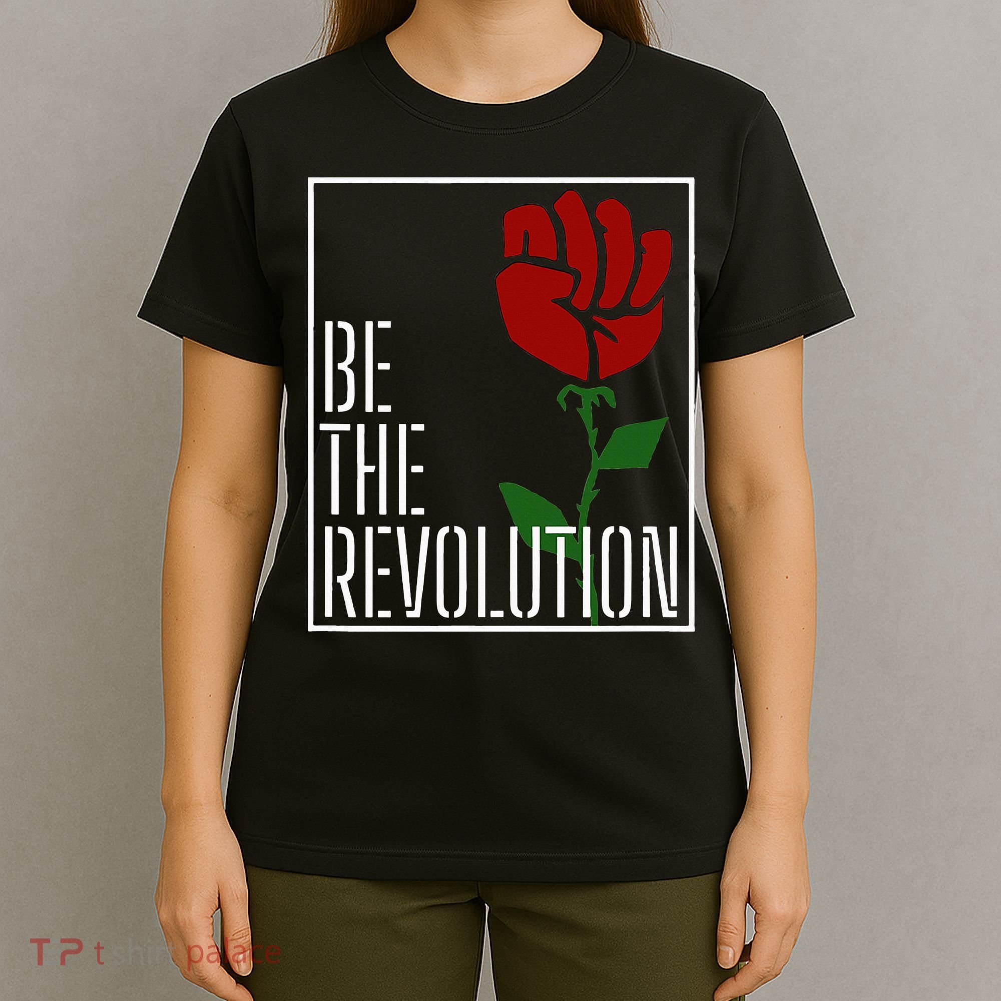Leftist Protest Political Revolution Socialist Rose T-Shirt