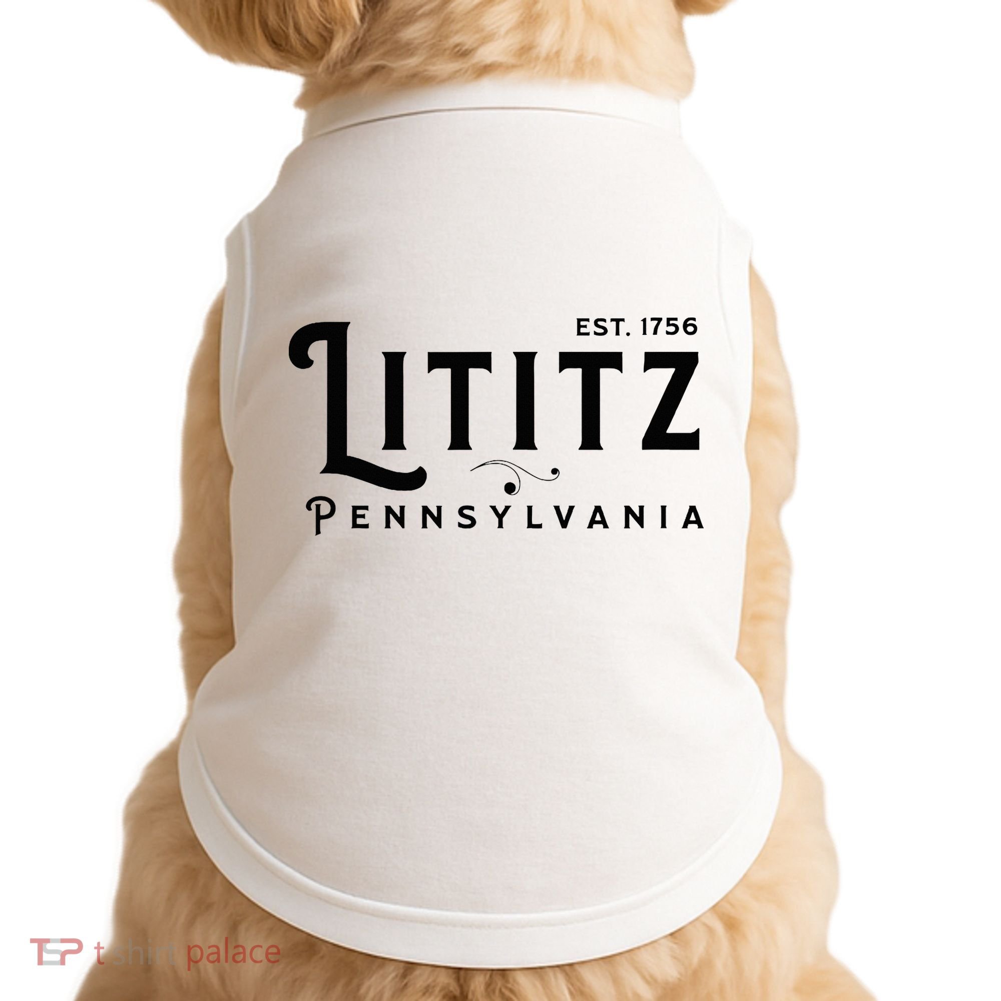 Lititz Pennsylvania Pa Lancaster County Cool Small Town Usa Doggie Tank