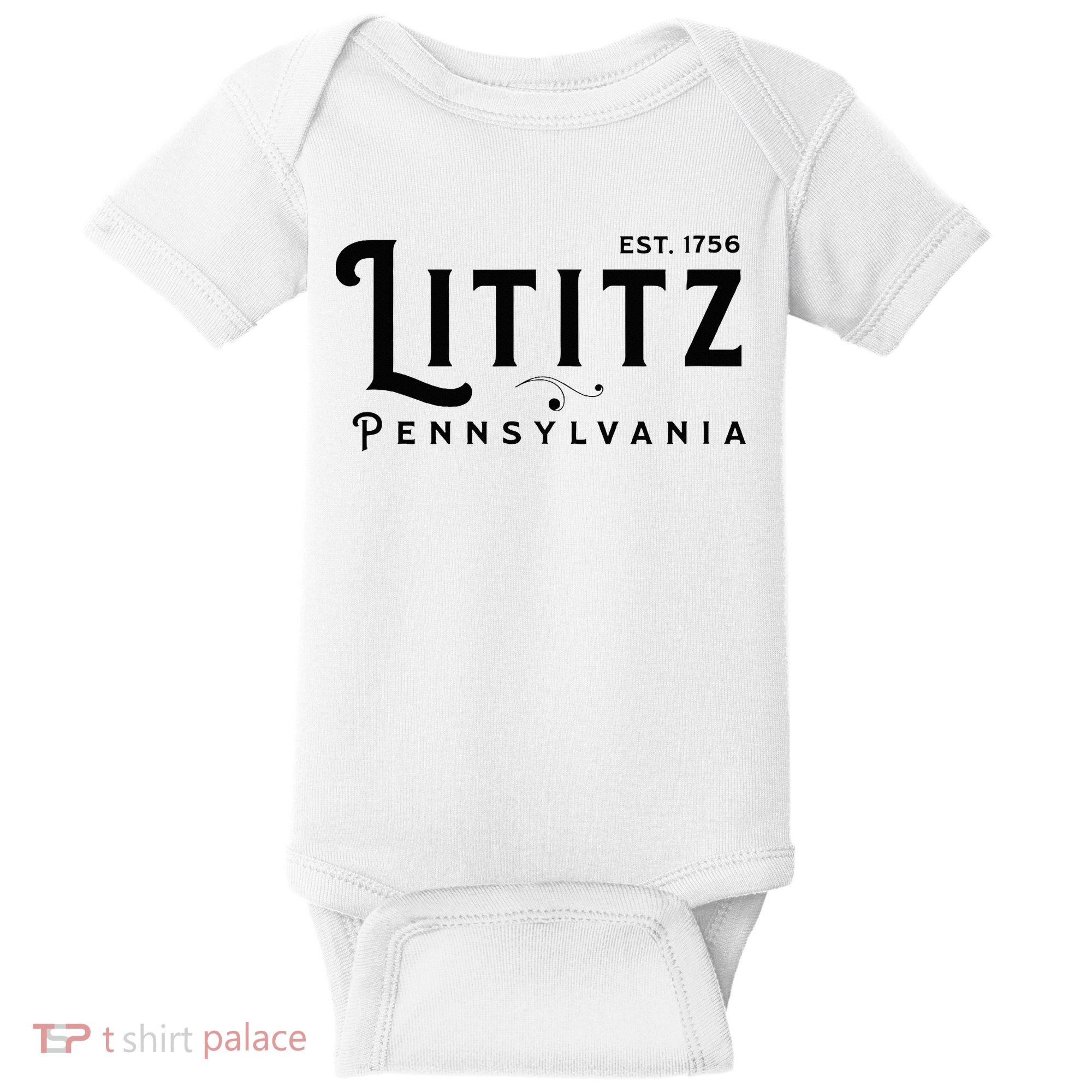 Lititz Pennsylvania Pa Lancaster County Cool Small Town Usa Baby Bodysuit