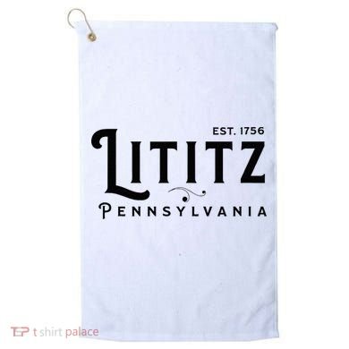 Lititz Pennsylvania Pa Lancaster County Cool Small Town Usa Golf Towel