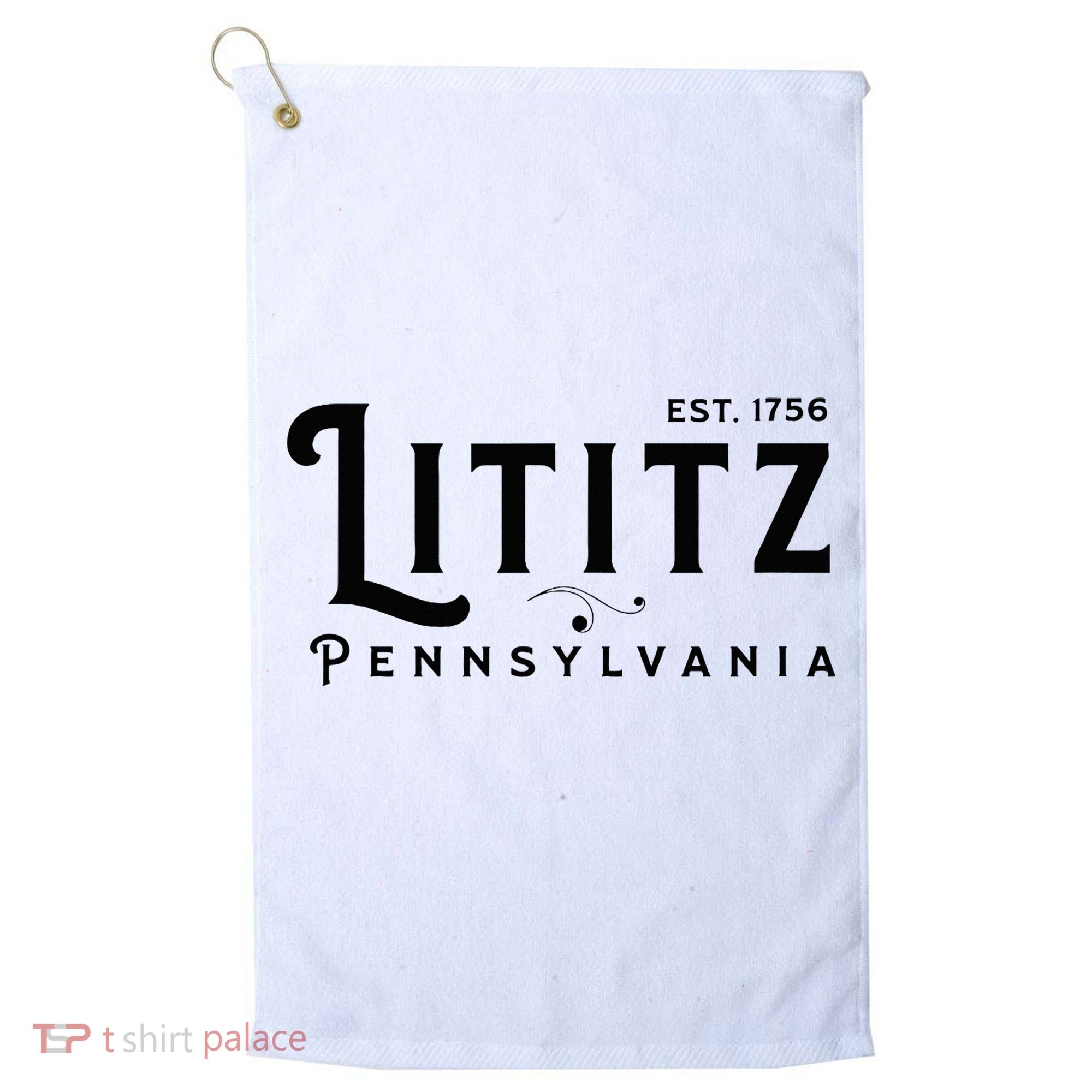 Lititz Pennsylvania Pa Lancaster County Cool Small Town Usa Golf Towel