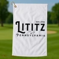 Lititz Pennsylvania Pa Lancaster County Cool Small Town Usa Golf Towel thumb 1