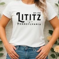 Lititz Pennsylvania Pa Lancaster County Cool Small Town Usa Women's T-Shirt thumb 2