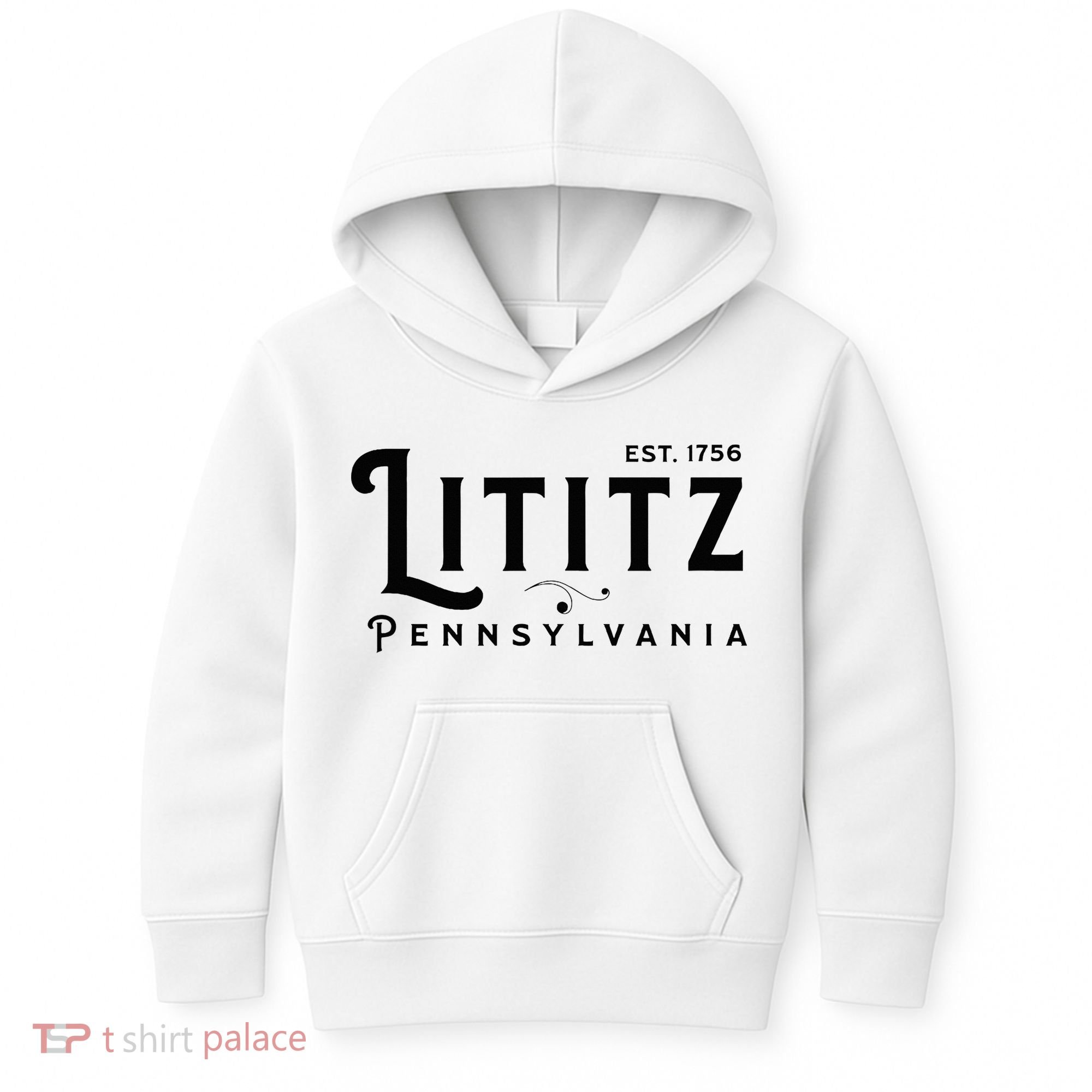 Lititz Pennsylvania Pa Lancaster County Cool Small Town Usa Kids Hoodie
