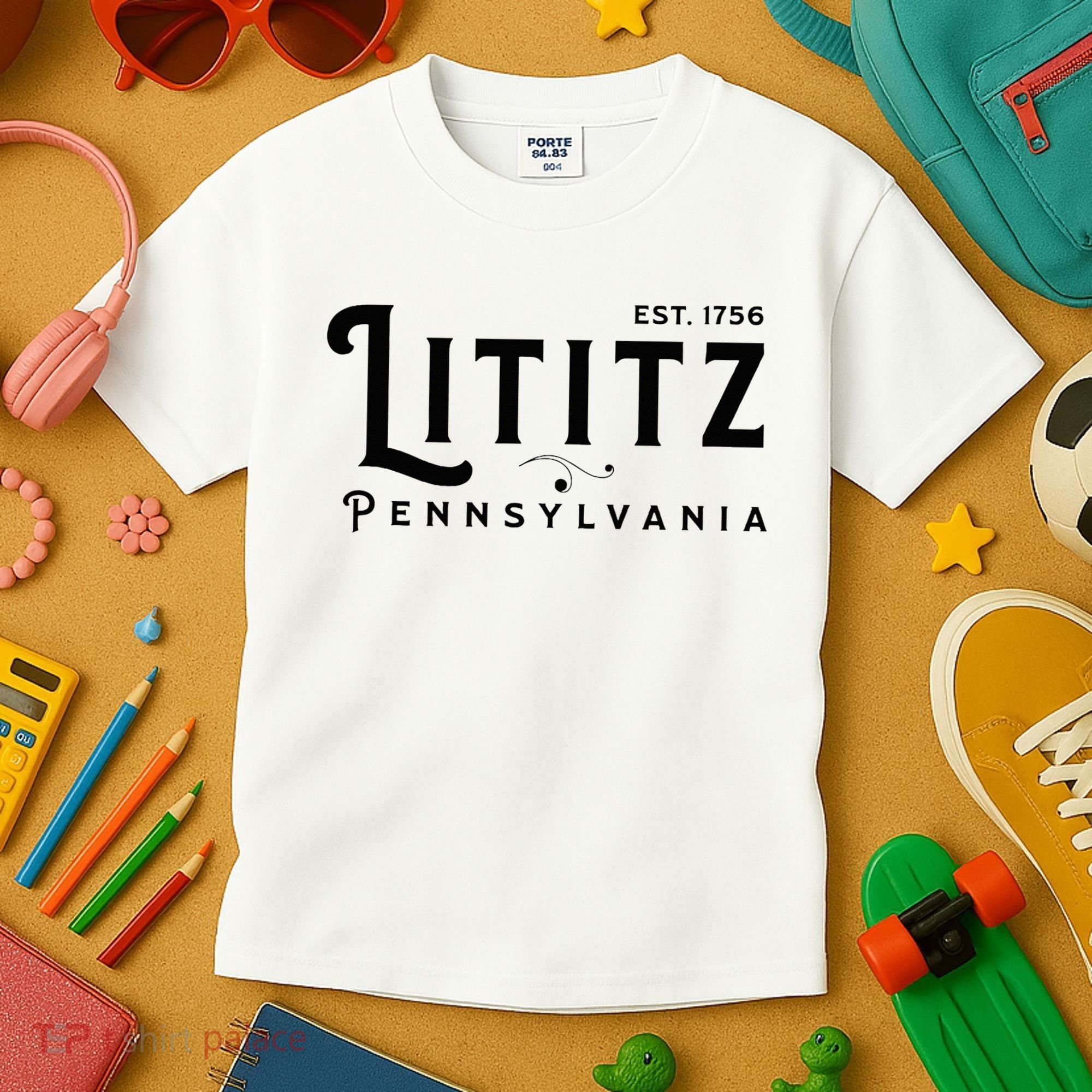 Lititz Pennsylvania Pa Lancaster County Cool Small Town Usa Kids T-Shirt