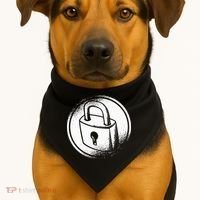 Locksmith Padlock Picker Key Maker Technician Locksmithing USA-Made Doggie Bandana thumb 1