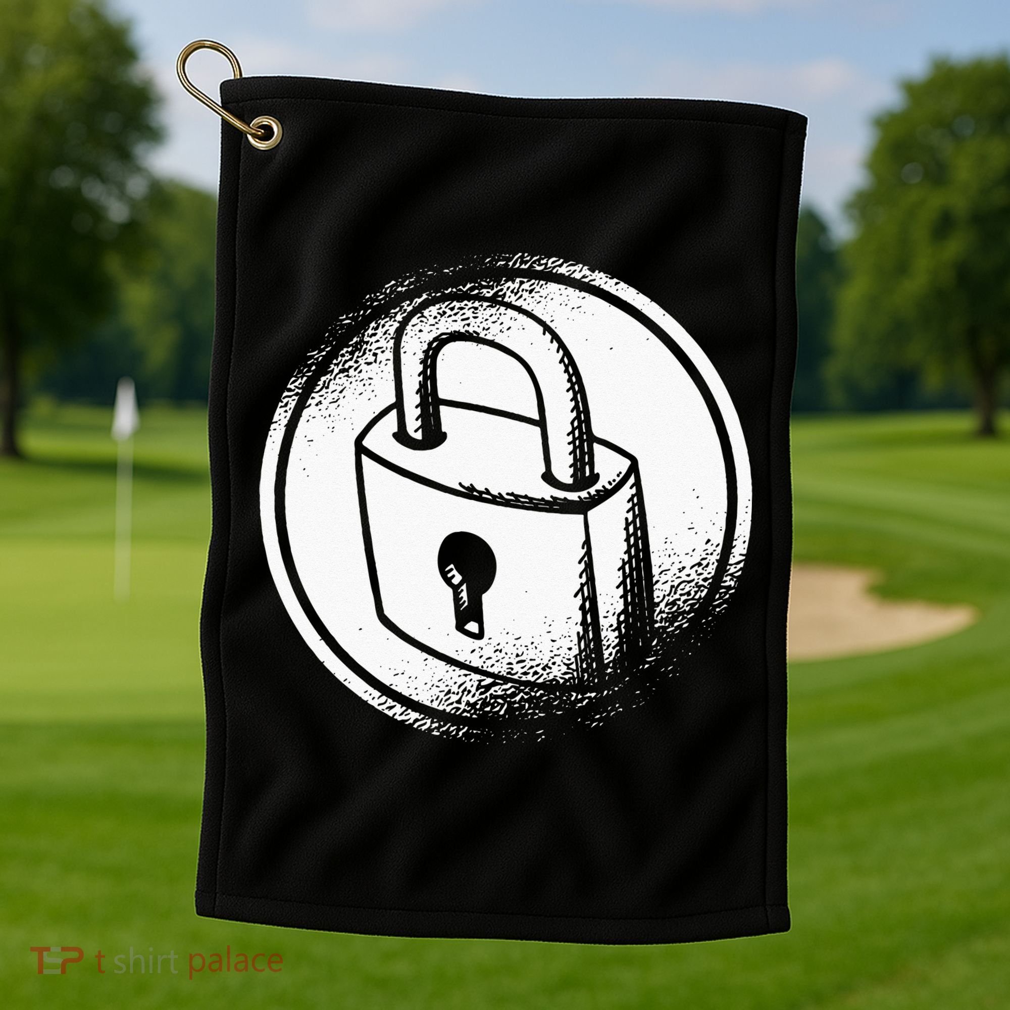 Locksmith Padlock Picker Key Maker Technician Locksmithing Golf Towel
