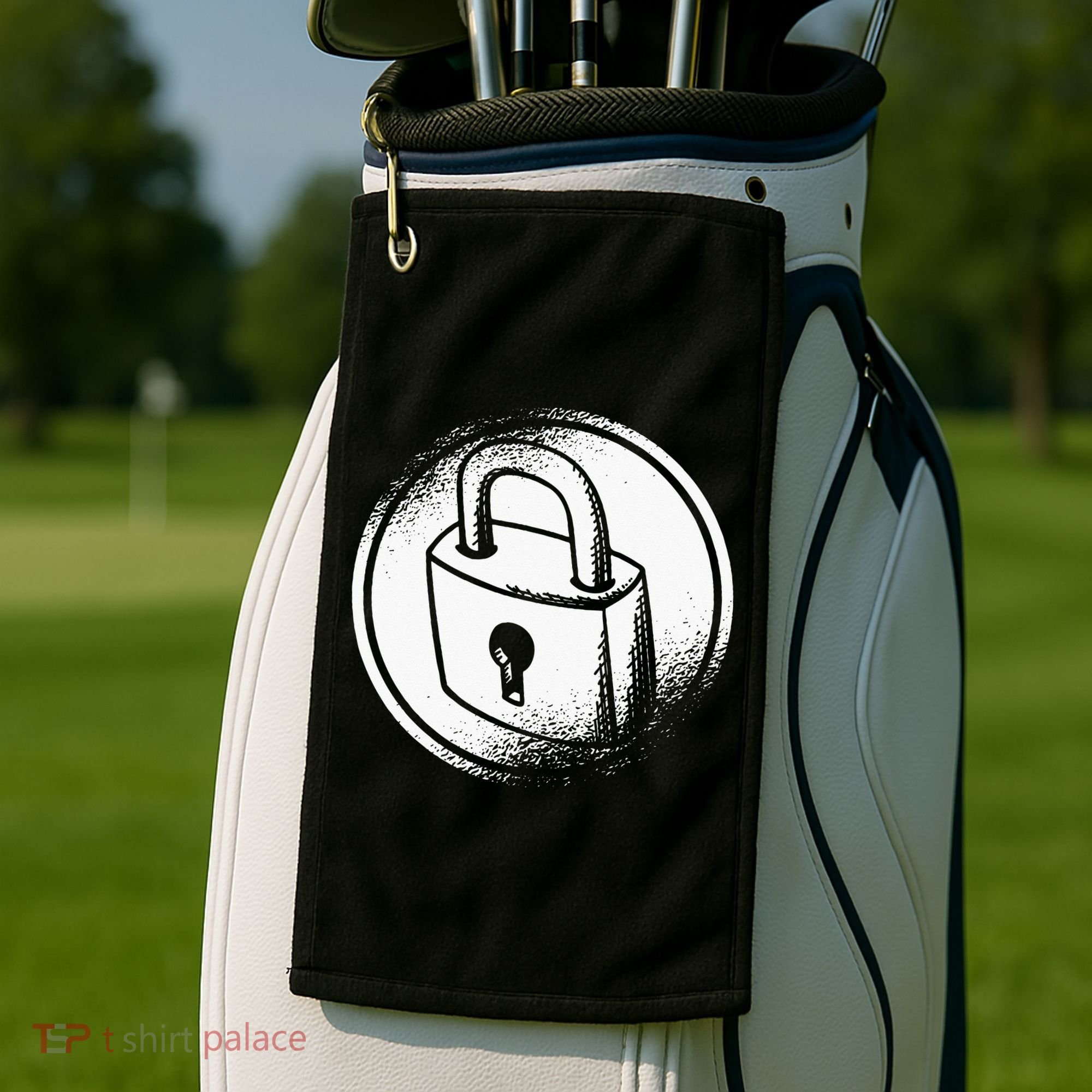 Locksmith Padlock Picker Key Maker Technician Locksmithing Golf Towel