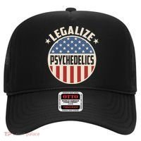 Legalize Psychedelics Pro Freedom Pro America Retro Us Flag Gift Hat thumb 0