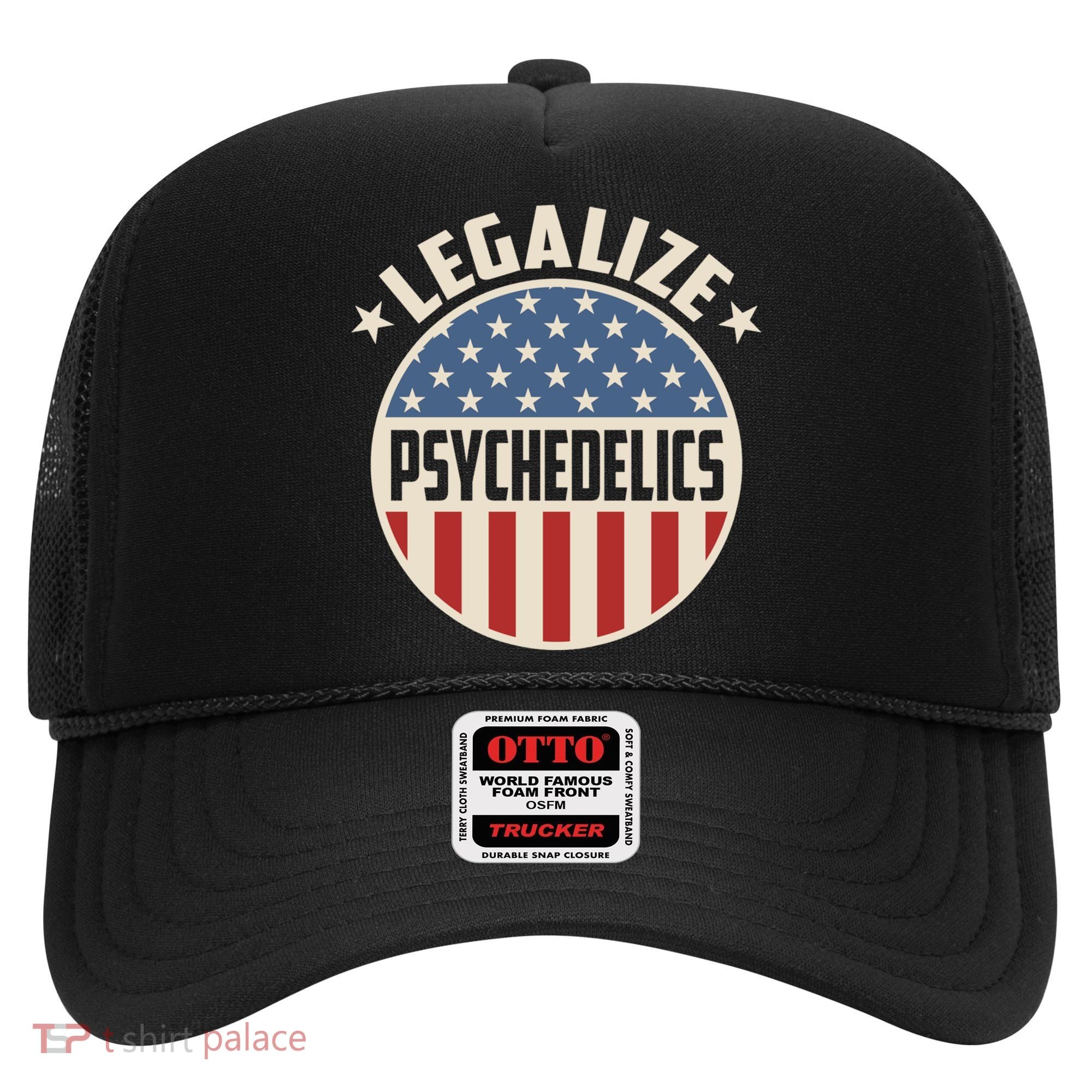 Legalize Psychedelics Pro Freedom Pro America Retro Us Flag Gift Hat