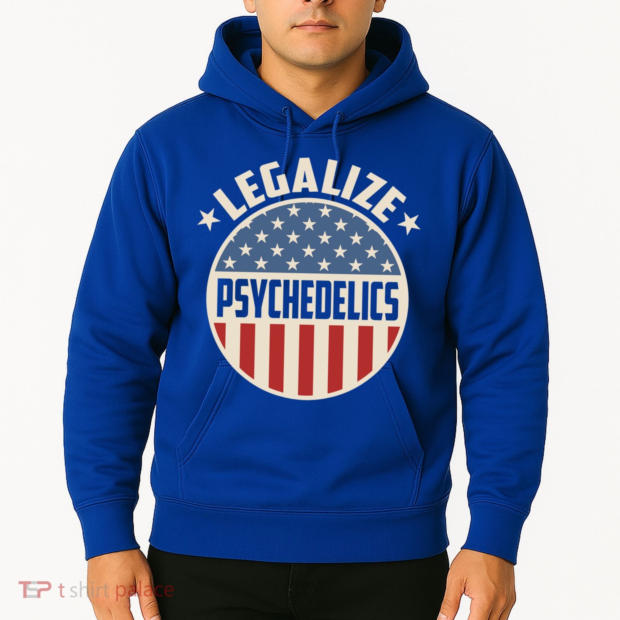 Legalize Psychedelics Pro Freedom Pro America Retro Us Flag Gift Hoodie