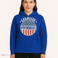 Legalize Psychedelics Pro Freedom Pro America Retro Us Flag Gift Hoodie thumb 5