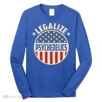 Legalize Psychedelics Pro Freedom Pro America Retro Us Flag Gift Long Sleeve Shirt thumb 0