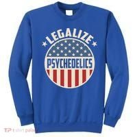 Legalize Psychedelics Pro Freedom Pro America Retro Us Flag Gift Sweatshirt thumb 0