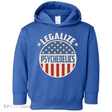 Legalize Psychedelics Pro Freedom Pro America Retro Us Flag Gift Toddler Hoodie