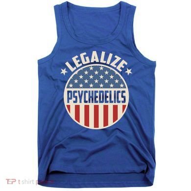 Legalize Psychedelics Pro Freedom Pro America Retro Us Flag Gift Tank Top