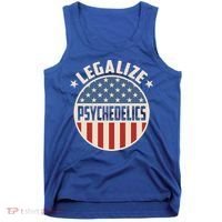 Legalize Psychedelics Pro Freedom Pro America Retro Us Flag Gift Tank Top thumb 0