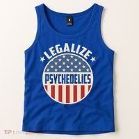 Legalize Psychedelics Pro Freedom Pro America Retro Us Flag Gift Tank Top thumb 2