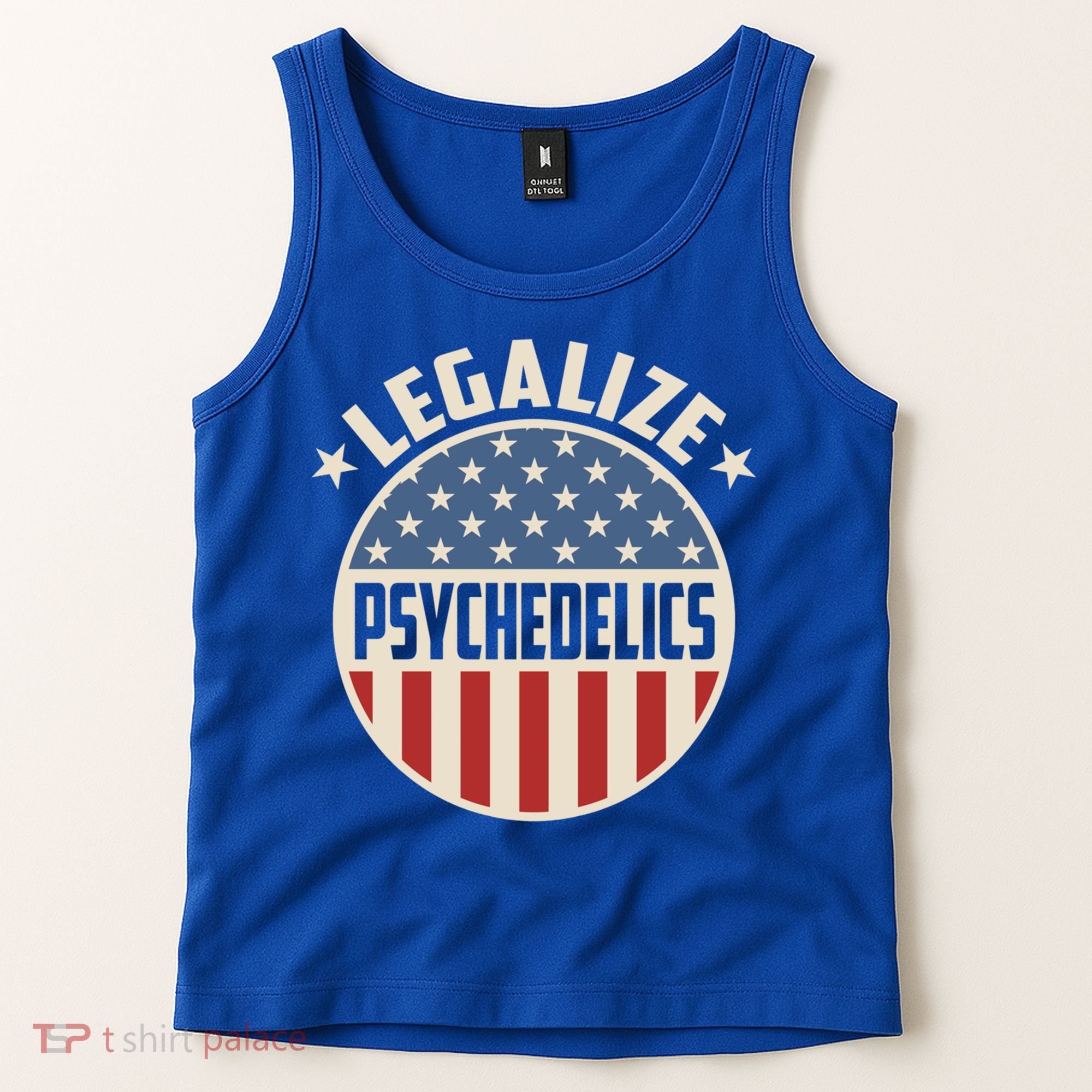 Legalize Psychedelics Pro Freedom Pro America Retro Us Flag Gift Tank Top