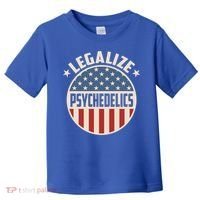 Legalize Psychedelics Pro Freedom Pro America Retro Us Flag Gift Toddler T-Shirt thumb 0