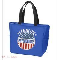 Legalize Psychedelics Pro Freedom Pro America Retro Us Flag Gift Tote Bag thumb 3