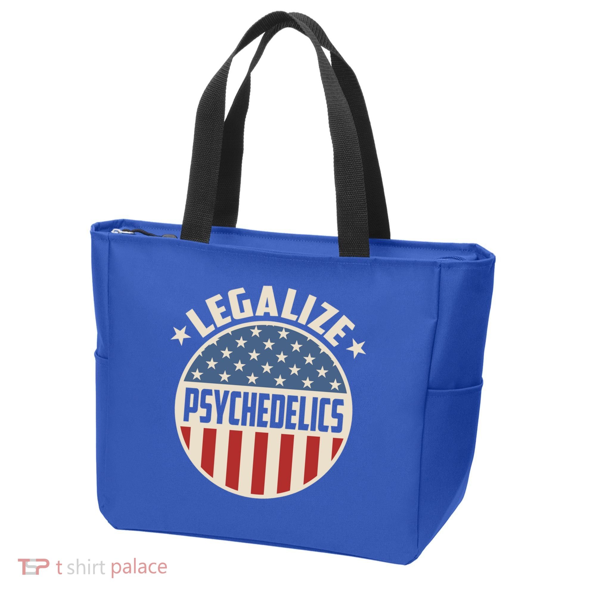 Legalize Psychedelics Pro Freedom Pro America Retro Us Flag Gift Tote Bag