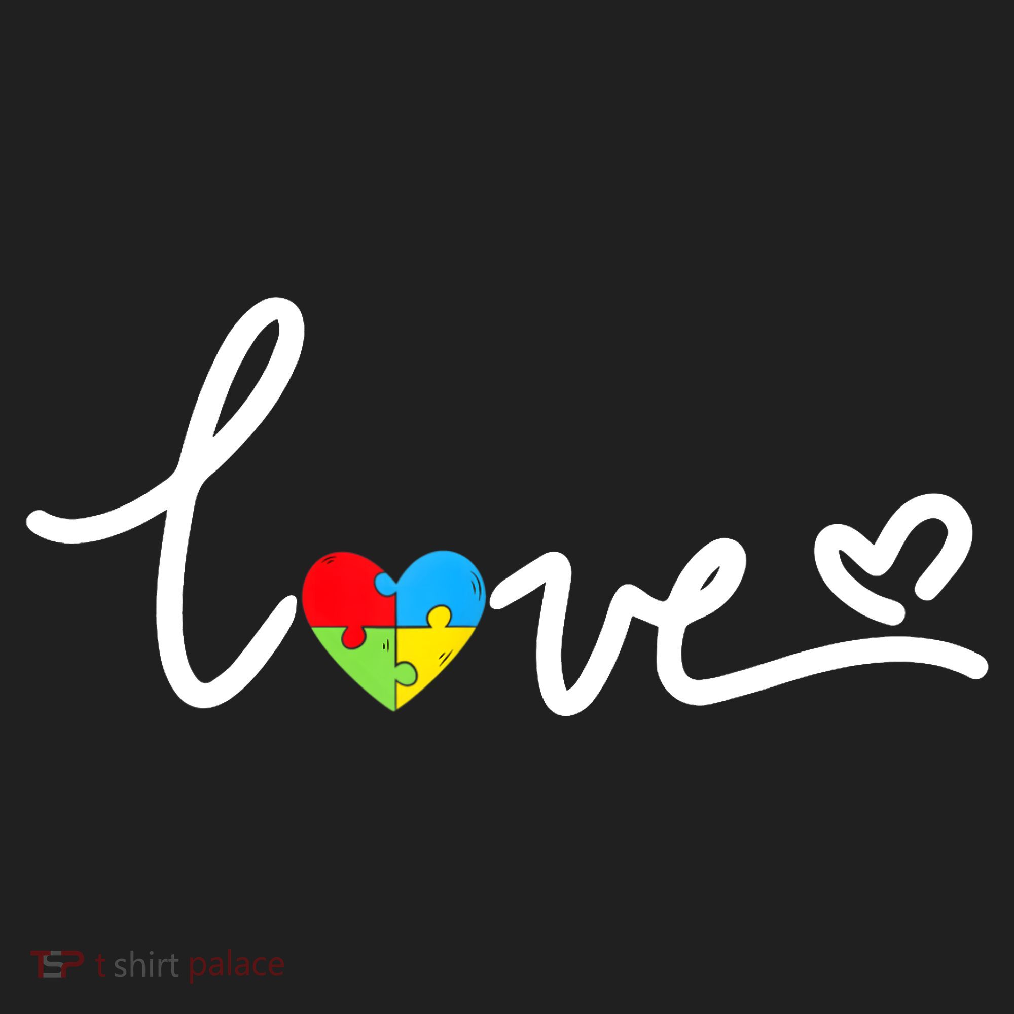 LOVE Puzzle Pieces Heart Autism Awareness Gifts Tumbler