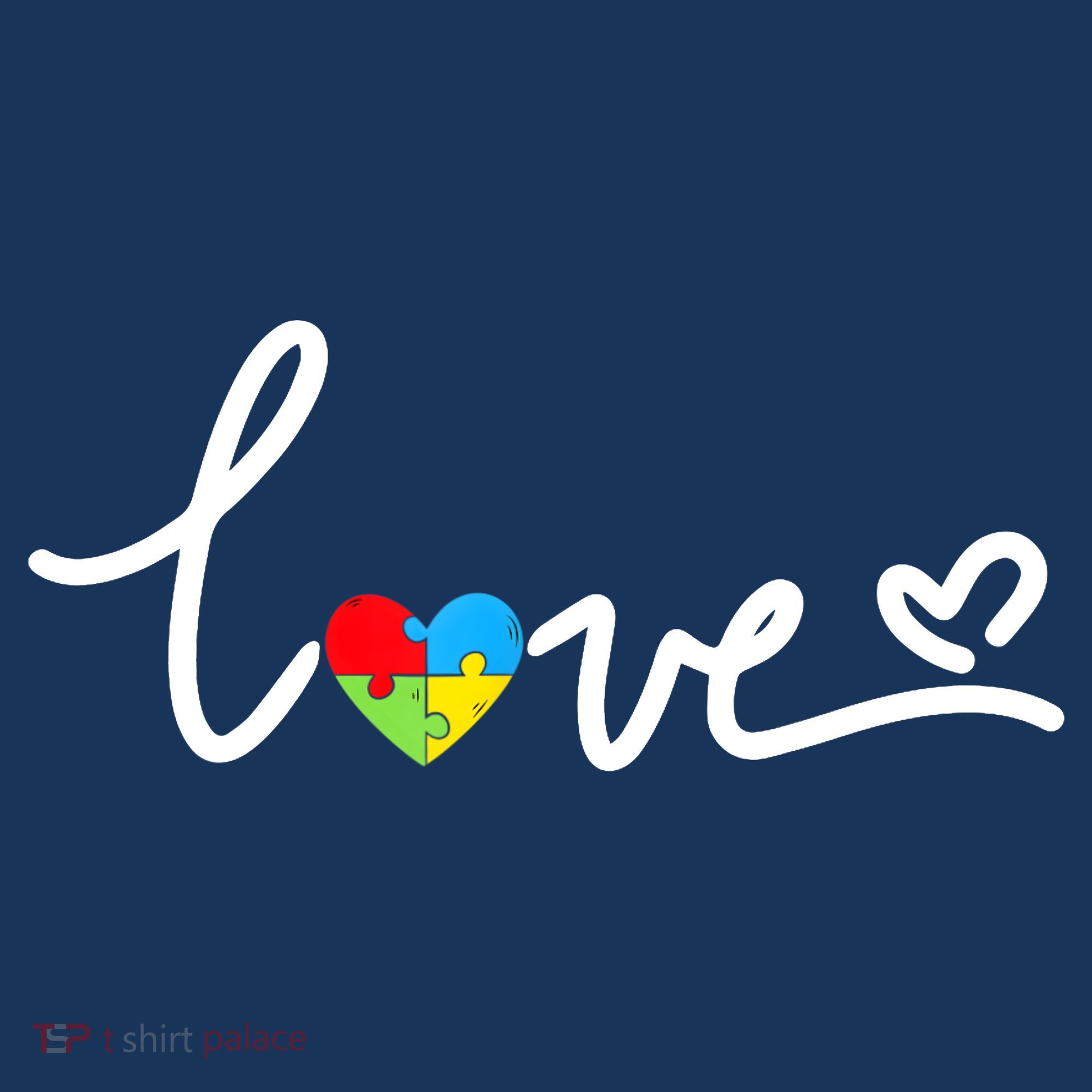 LOVE Puzzle Pieces Heart Autism Awareness Gifts Apron