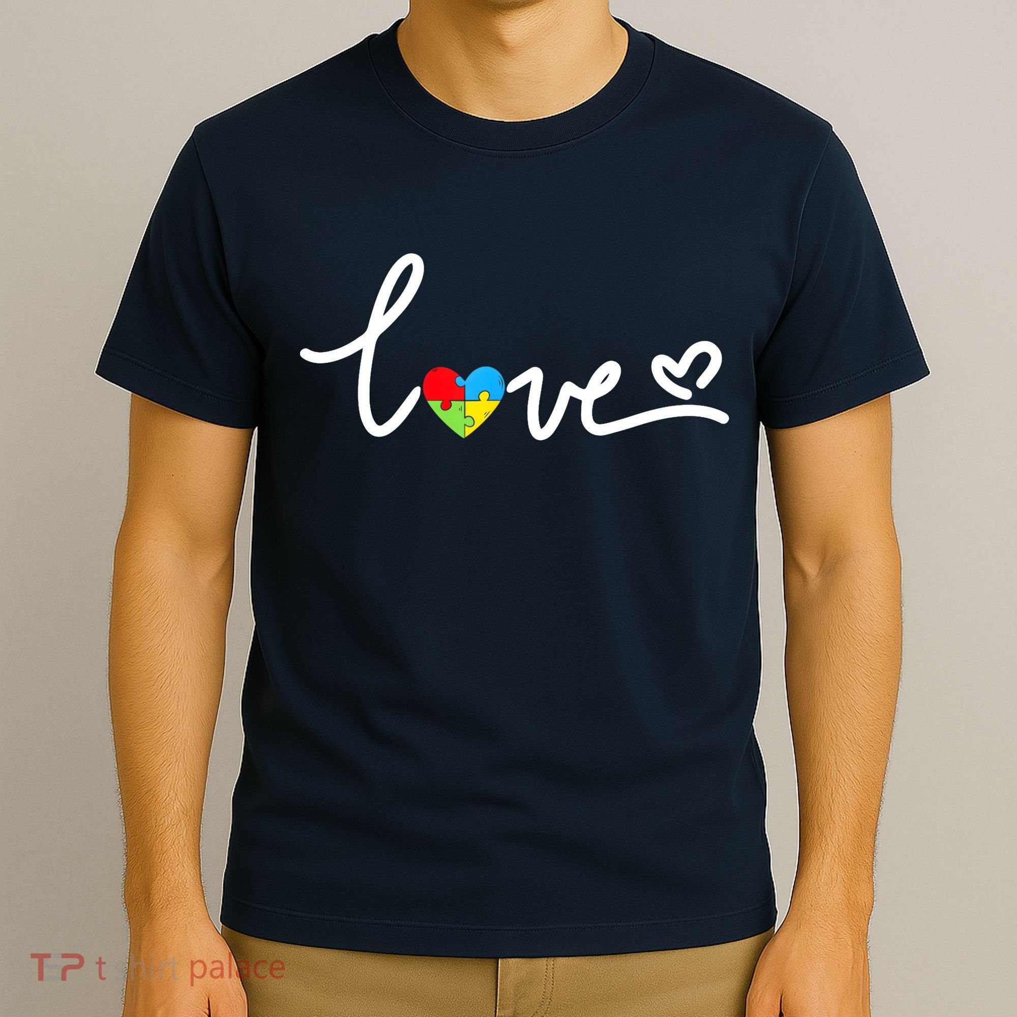 LOVE Puzzle Pieces Heart Autism Awareness Gifts T-Shirt