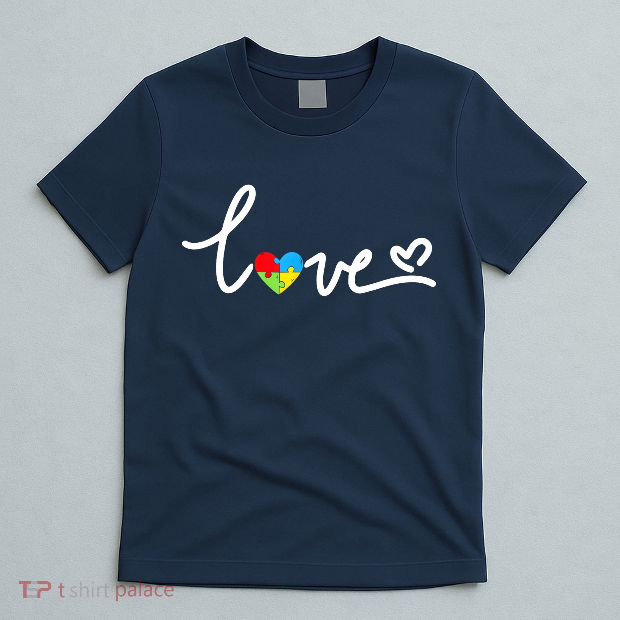 LOVE Puzzle Pieces Heart Autism Awareness Gifts T-Shirt