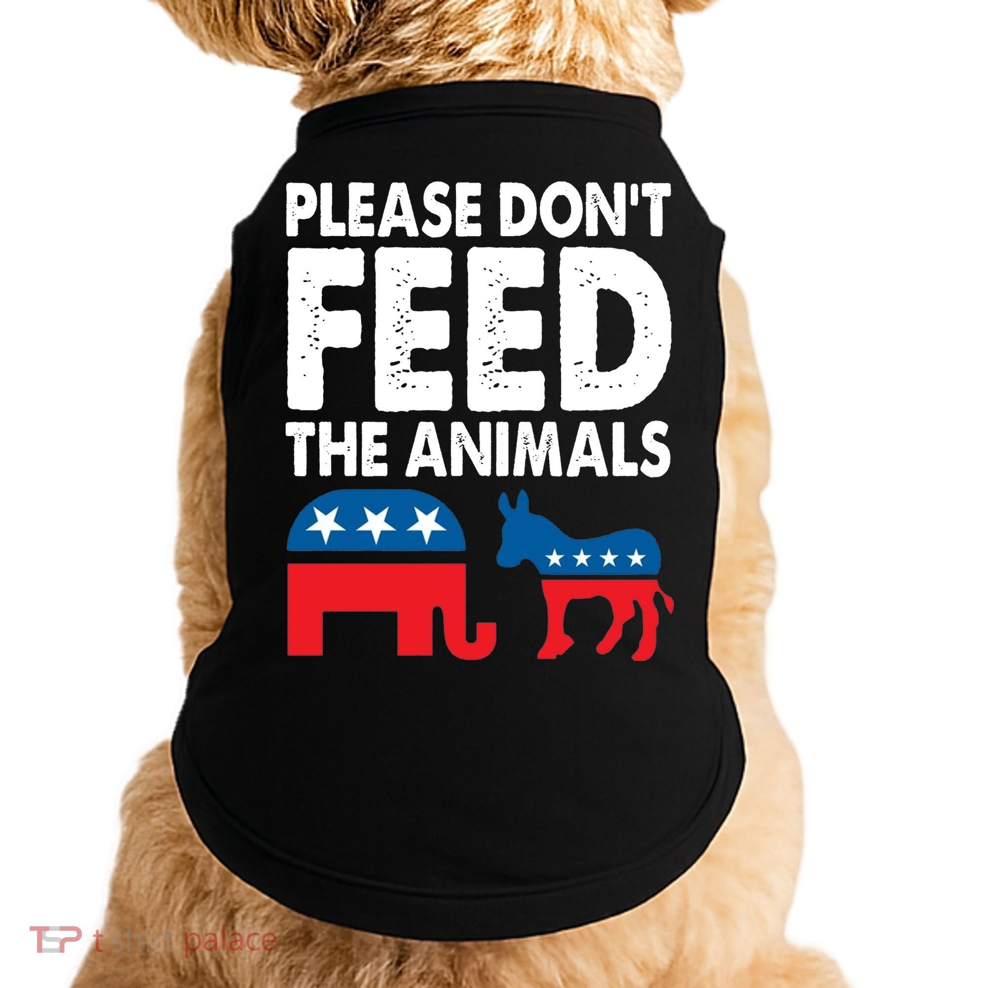 Libertarian Political Please Dont Feed Animals Doggie Tank