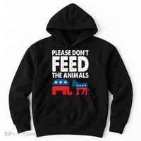 Libertarian Political Please Dont Feed Animals Hoodie thumb 0