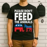 Libertarian Political Please Dont Feed Animals T-Shirt thumb 6